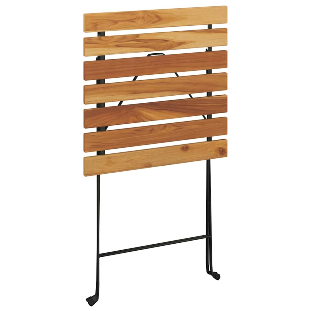 vidaXL Składany stolik bistro, 55x54x71 cm, lite drewno tekowe i stal