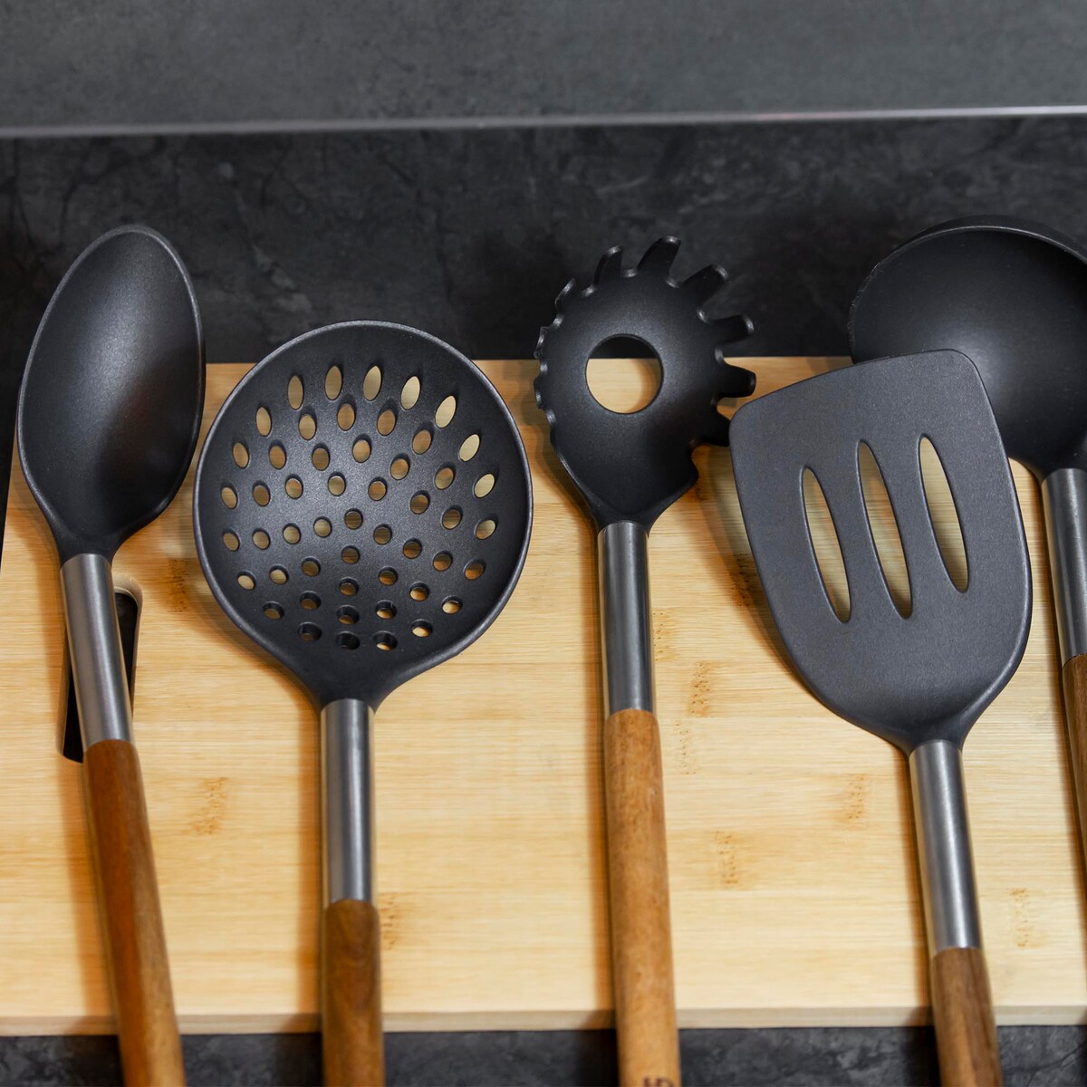 Przybory Kuchenne Zestaw Chochla Łyżka Łopatka