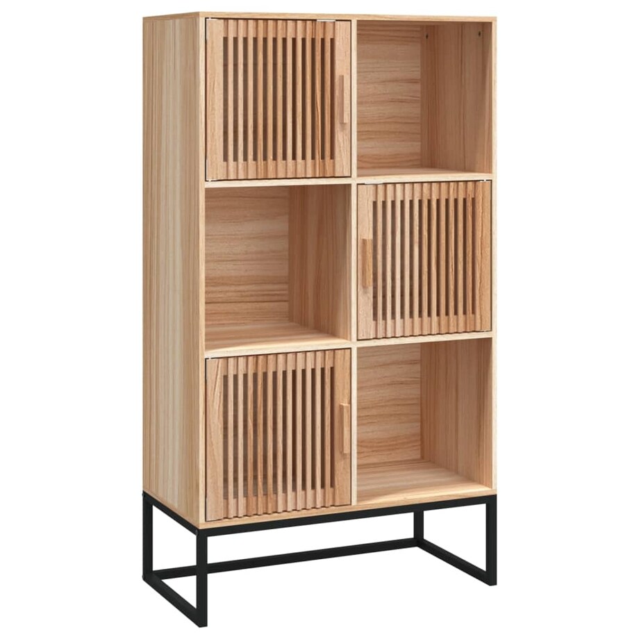 vidaXL Wysoka szafka, 70x35x125 cm, materiał drewnopochodny