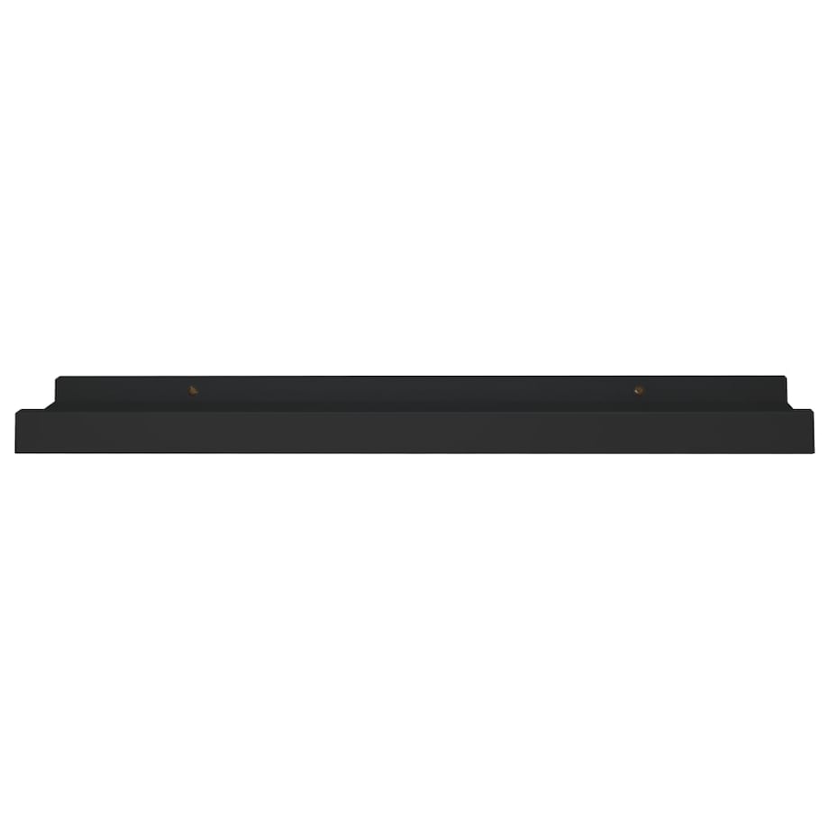 vidaXL Półki ścienne na zdjęcia, 2 szt., czarne, 40x9x3 cm, MDF