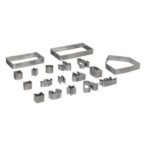 Świąteczne foremki do pierników, 18 sztuk