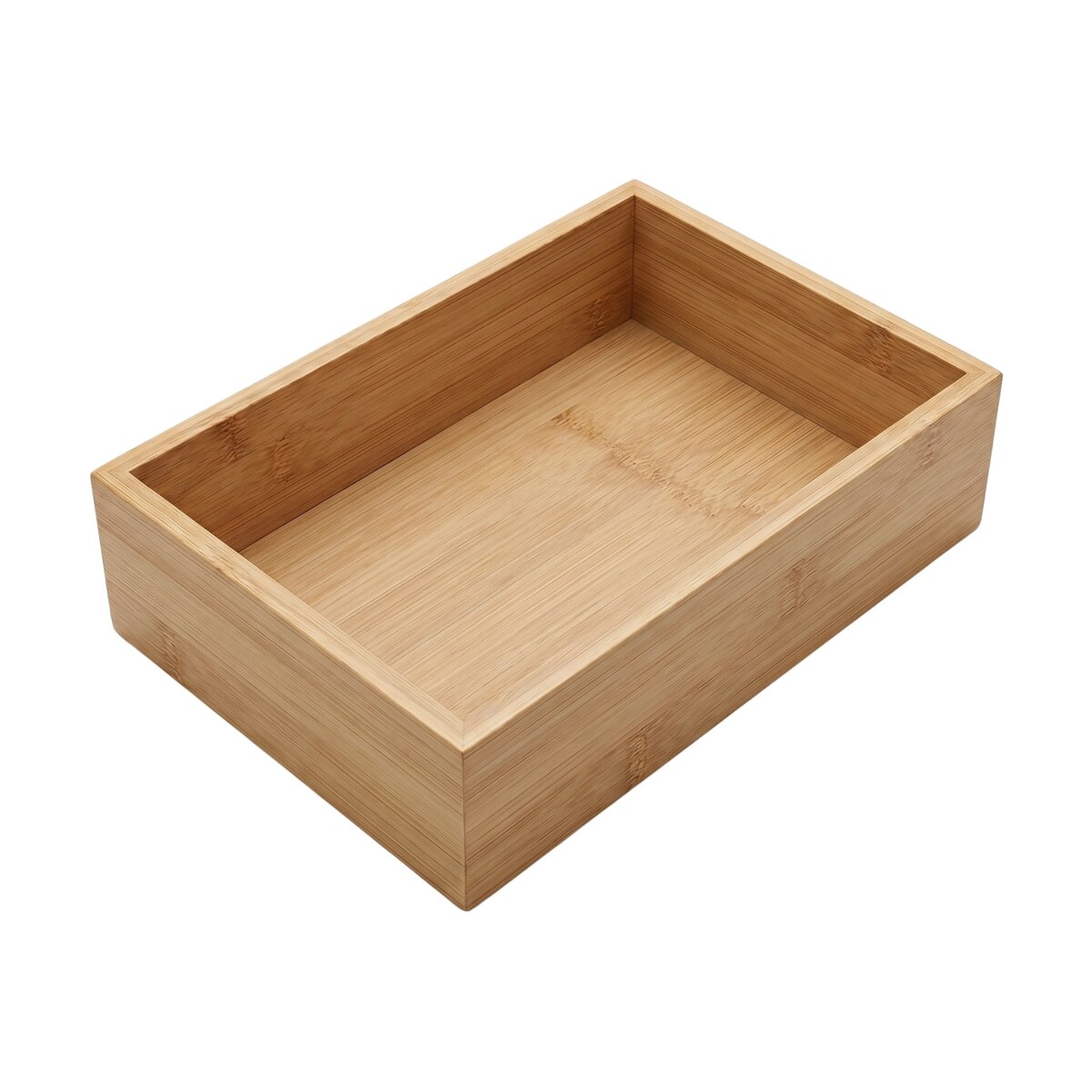Organizer biurkowy bambusowy, 15 x 23 x 7 cm