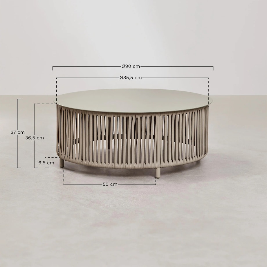 Zestaw ogrodowy: dwuosobowa sofa, 2 fotele i stolik kawowy zielony Sophie