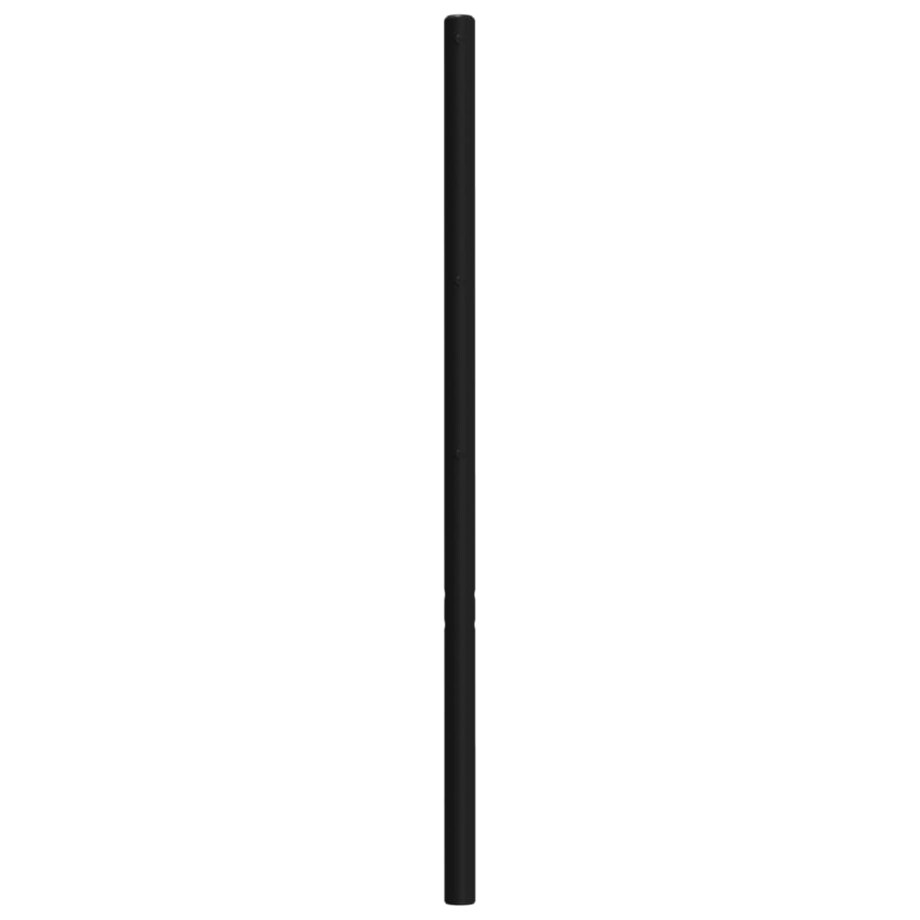 vidaXL Metalowe wymienne wezgłowie, czarne, 100 cm