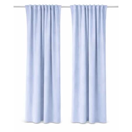 Zasłona welurowa Werona w kolorze baby blue 260 cm