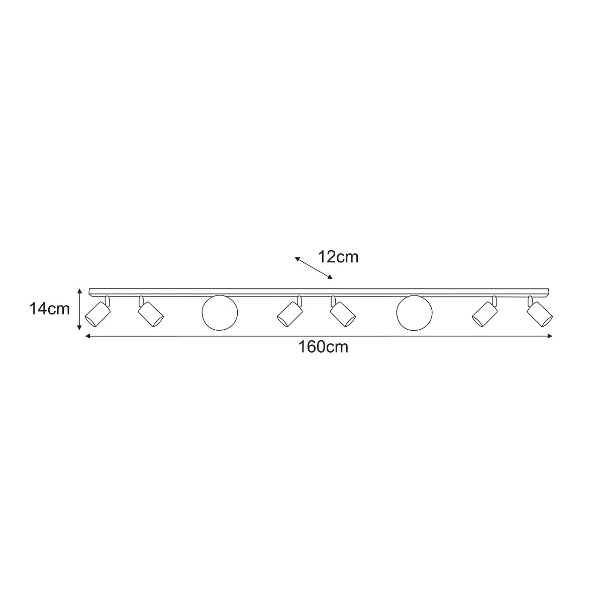 Lampa sufitowa K-6034 z serii NANO