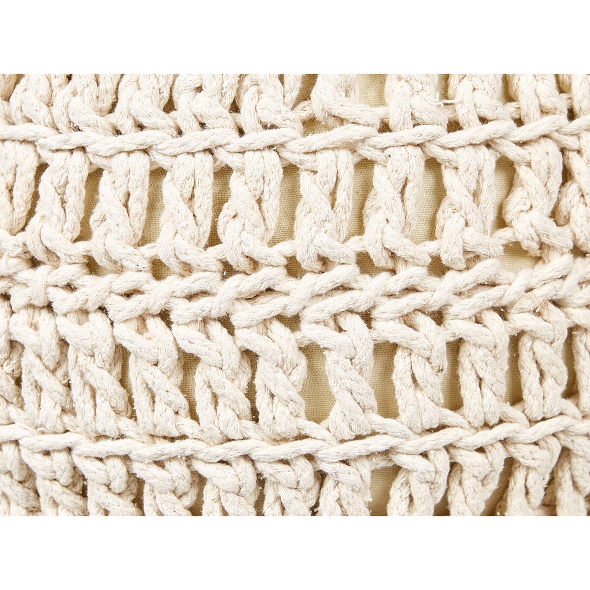 Puf bawełniany 40 cm beżowy ARPATU