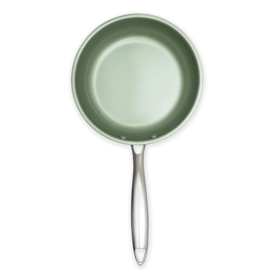 Just Vegan Patelnia ECO CeraVegan, 20 cm, stal nierdzewna, zielona