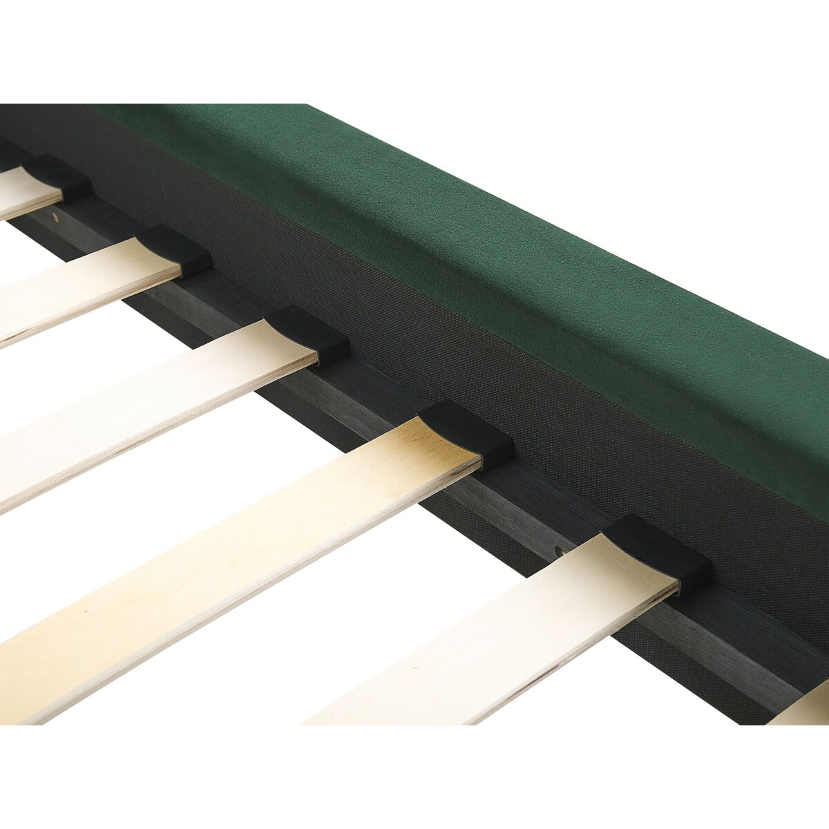 Łóżko welurowe 180 x 200 cm zielone MARVILLE