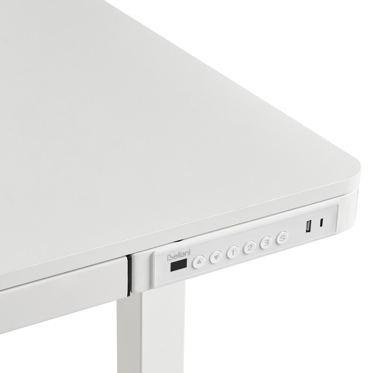 Biurko regulowane elektrycznie PENLY Biały 120 cm 60 cm Z portem USB