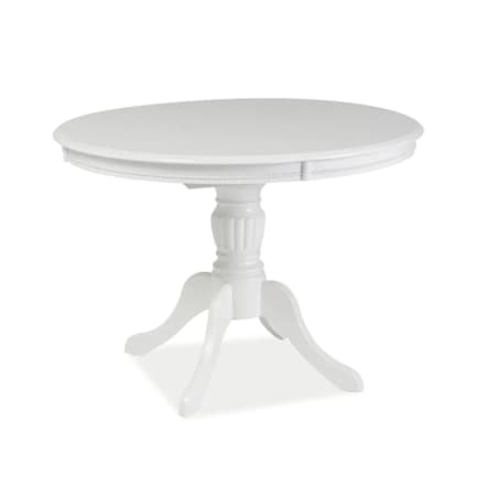 Stół OLIVIA 106(141)x106 biały rozkładany