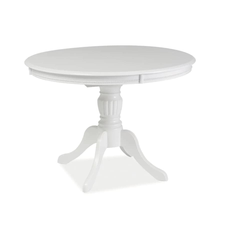 Stół OLIVIA 106(141)x106 biały rozkładany