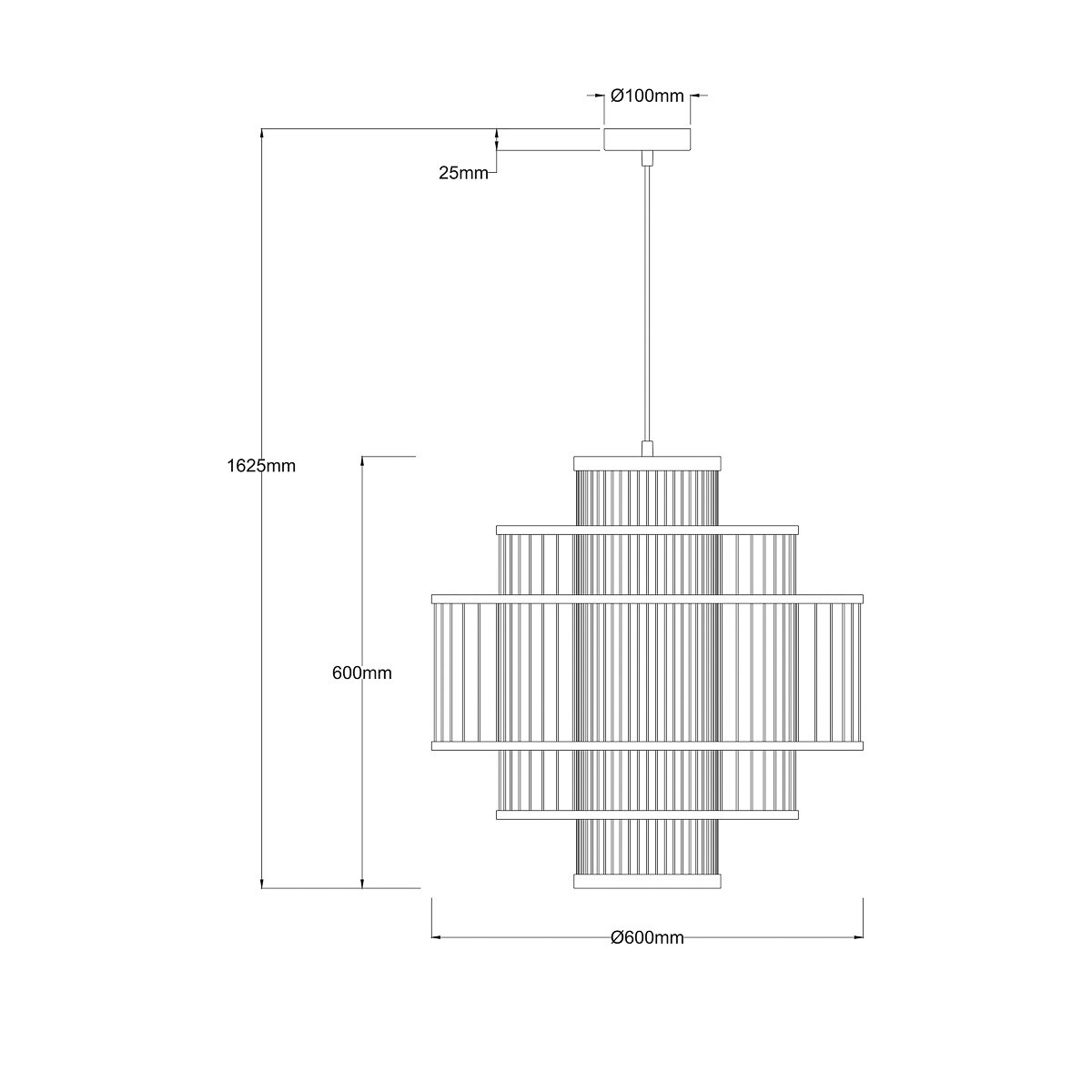 Lampa wisząca Light Prestige Stela brązowy 1 x E27 1 szt.