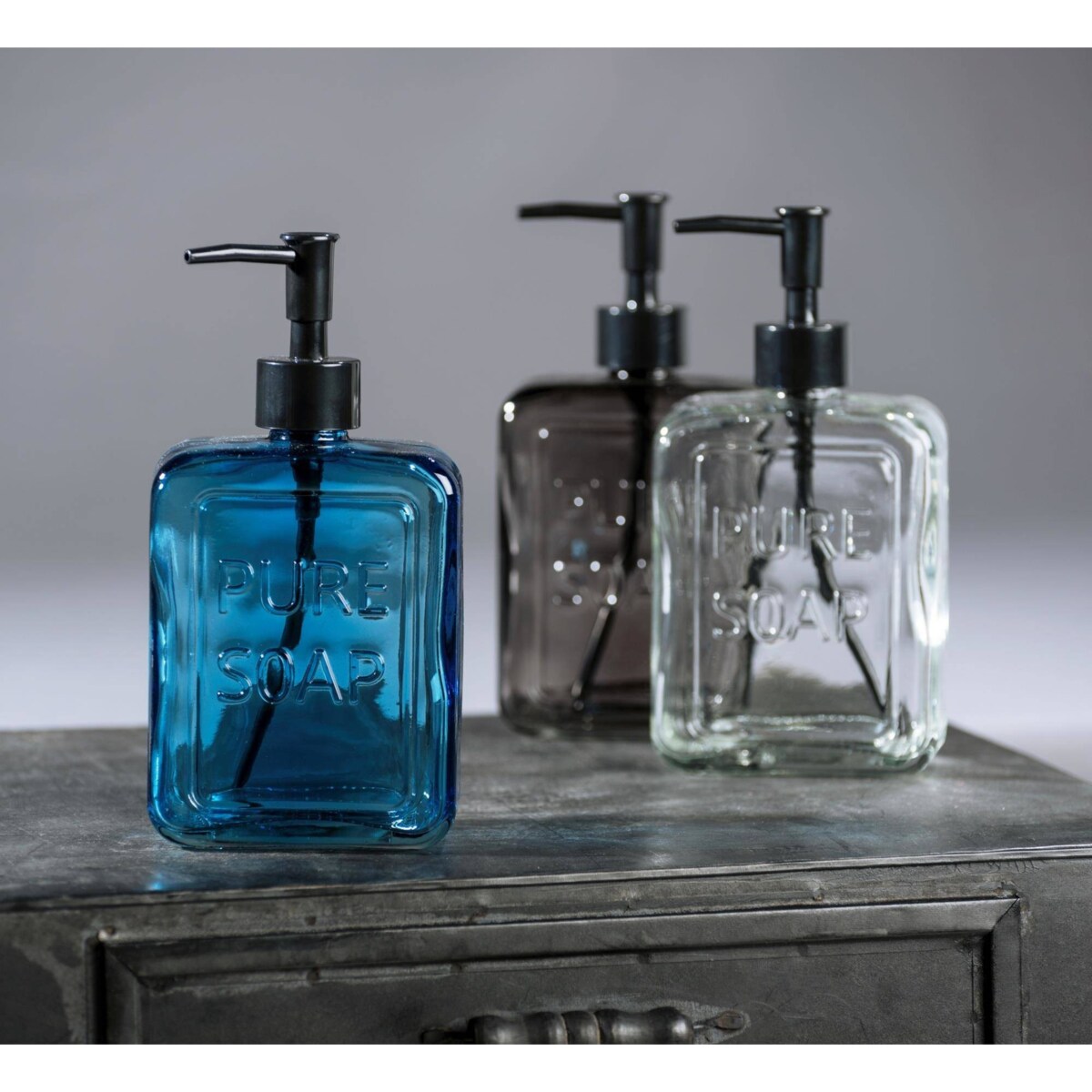 Dozownik do mydła w płynie PURE, szklany, 550 ml, WENKO