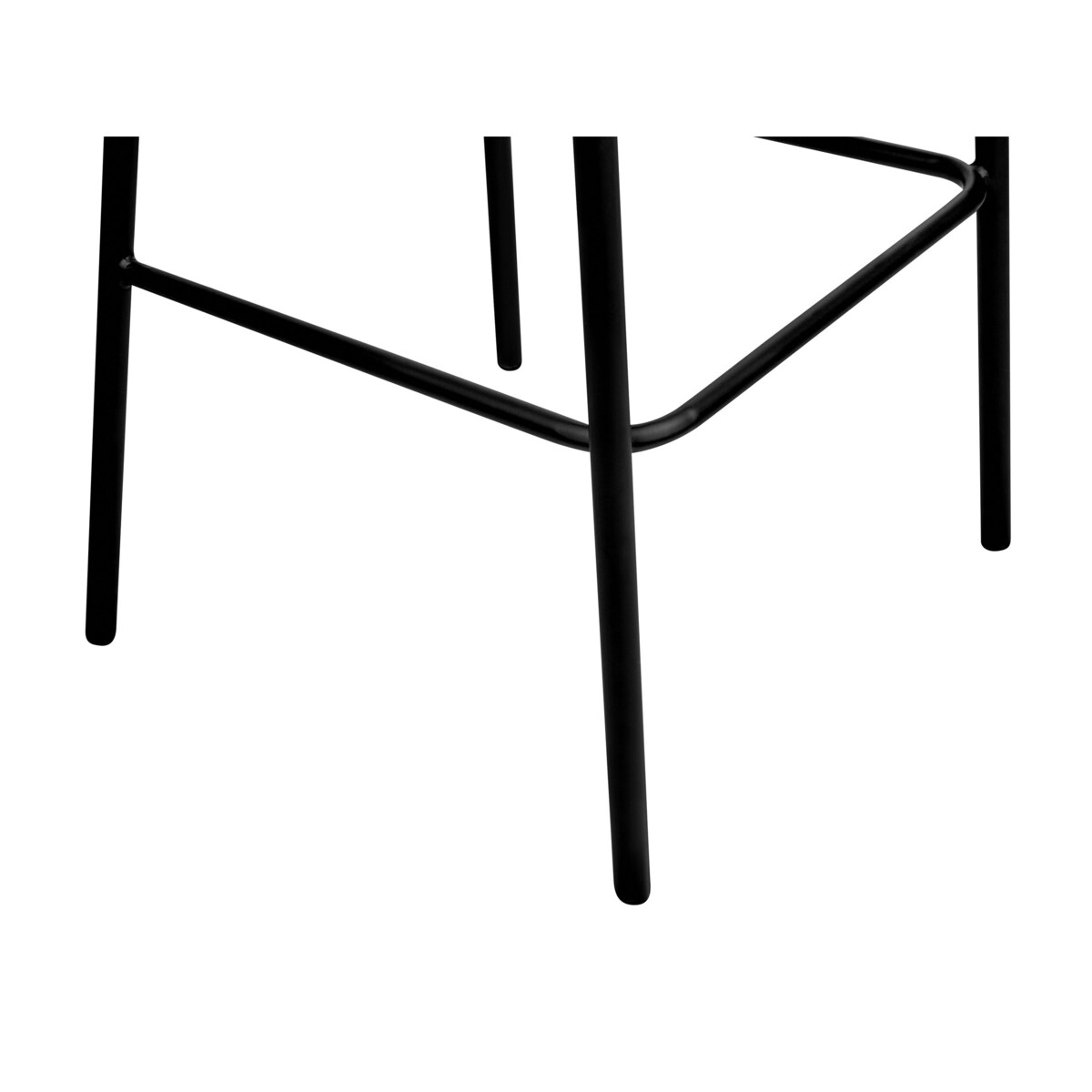 Zestaw 2 krzeseł barowych szary MINA