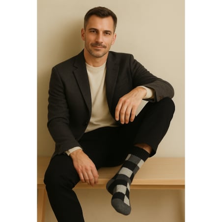 Zestaw 5 par eleganckich skarpet wełnianych