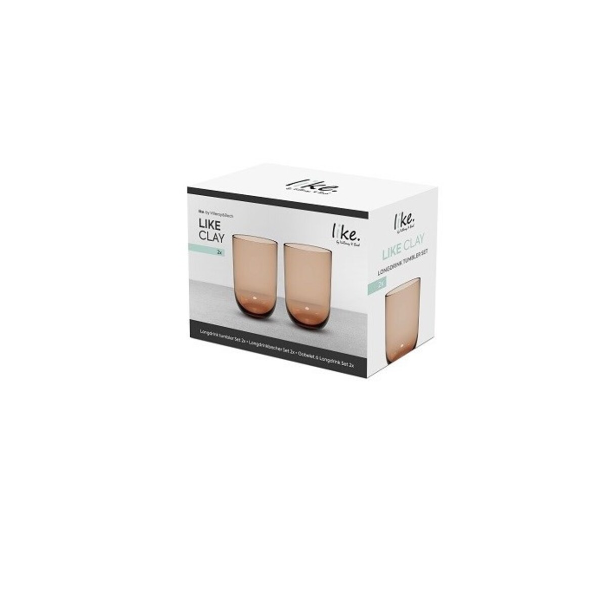 Zestaw 2 szklanek do wody Like Clay, 385 ml, Villeroy & Boch