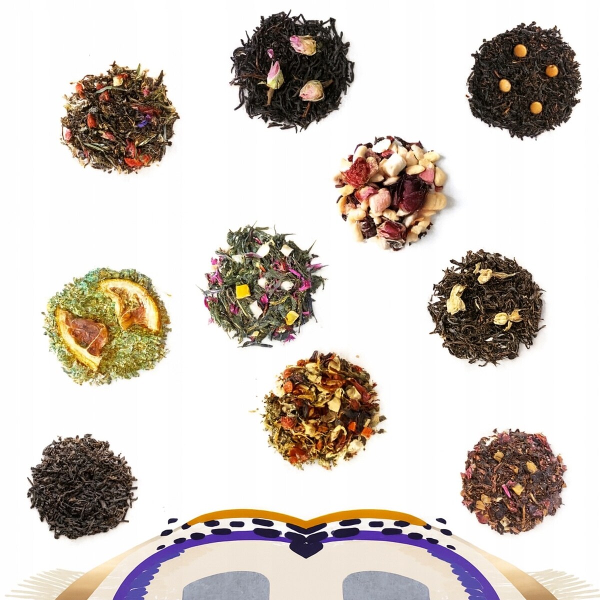 ZESTAW 10 RÓŻNYCH HERBAT SYPANYCH "THANK YOU" - PREZENT UPOMINEK ZESTAW PREZENTOWY BOX NA PODZIĘKOWANIE DLA KOBIETY FACETA NAUCZYCIELA NIEJ NIEGO