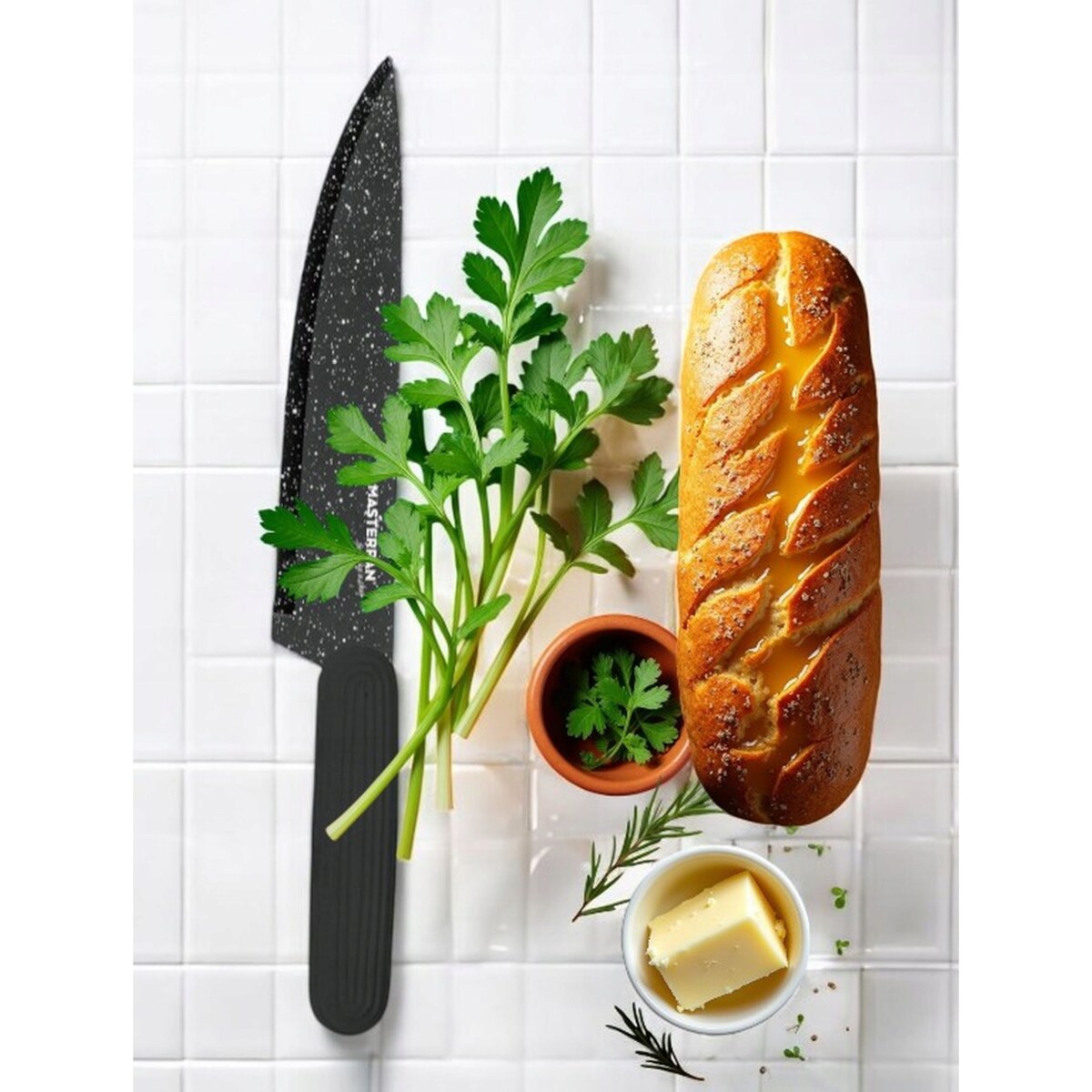 Zestaw Komplet Noży Kuchennych W Czarnym Bloku 8 El Ostrzałka Nożyczki