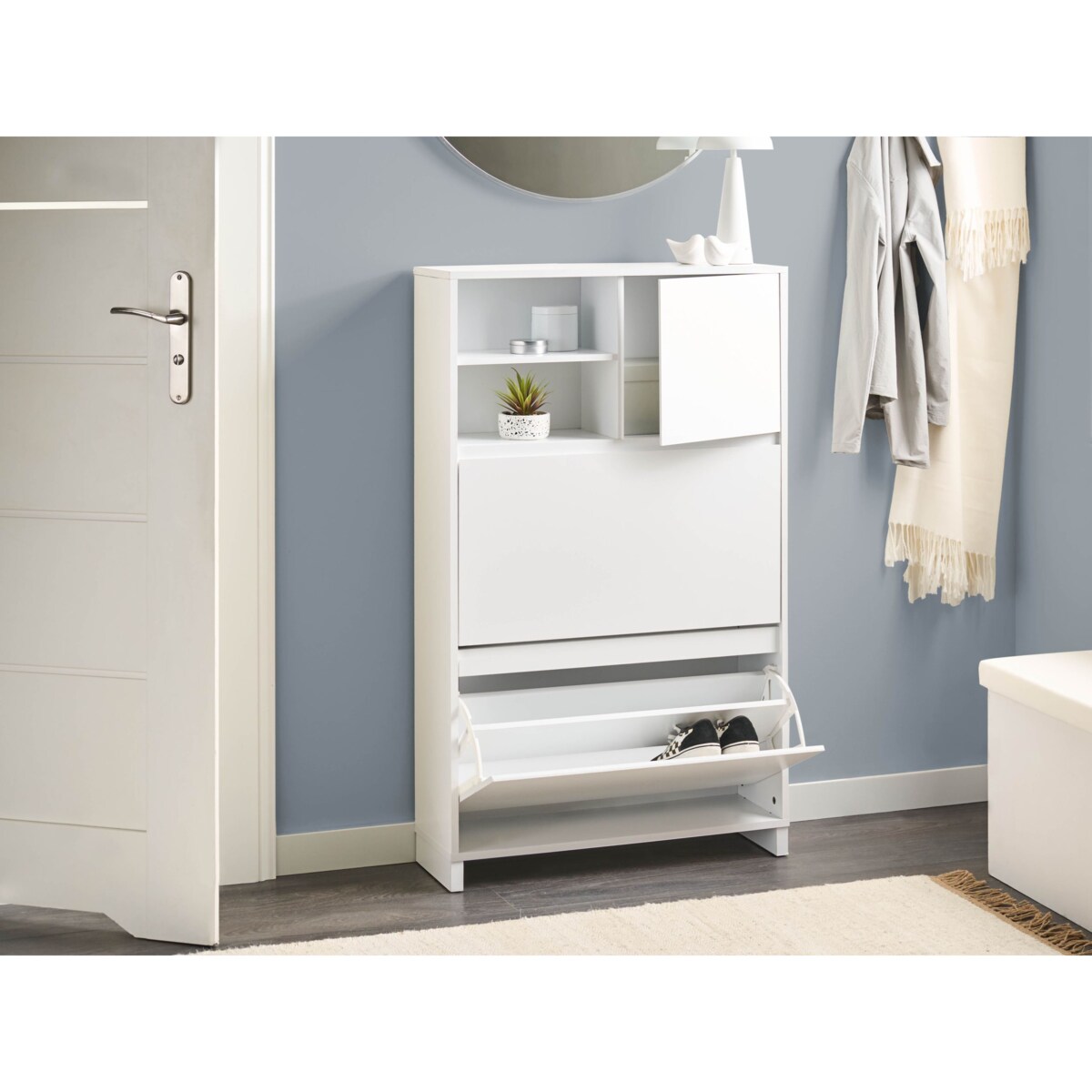 Szafka na buty COBAR Biały