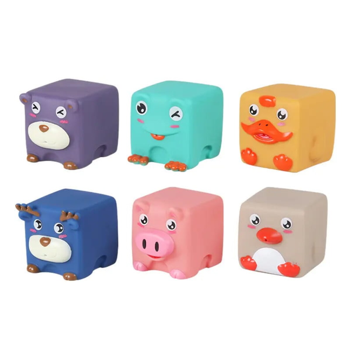 Zwierzątka domowe - miękkie klocki sensoryczne 6 szt