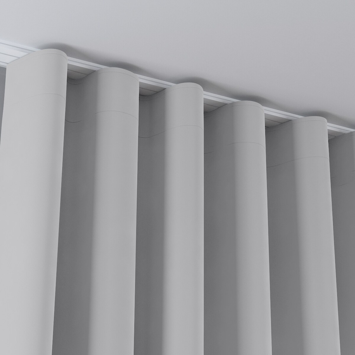 Zasłona na taśmie wave 130x245 srebrny