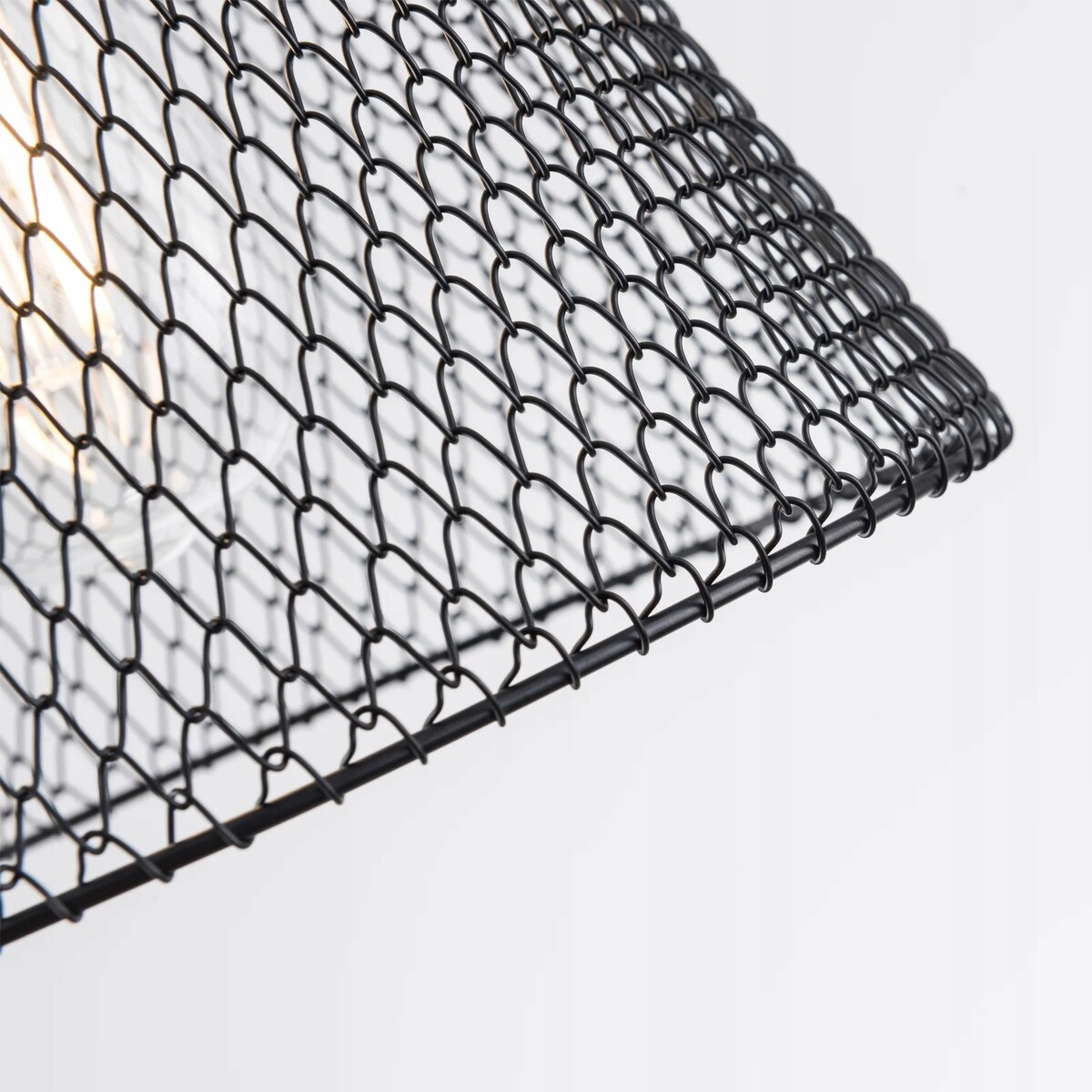 Lampa Sufitowa Wisząca Metalowa Balck Siatka