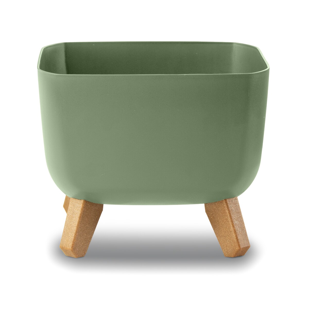 Doniczka Donica Ogrodowa 29 Cm Na Nóżkach Dekoracyjna Zielony