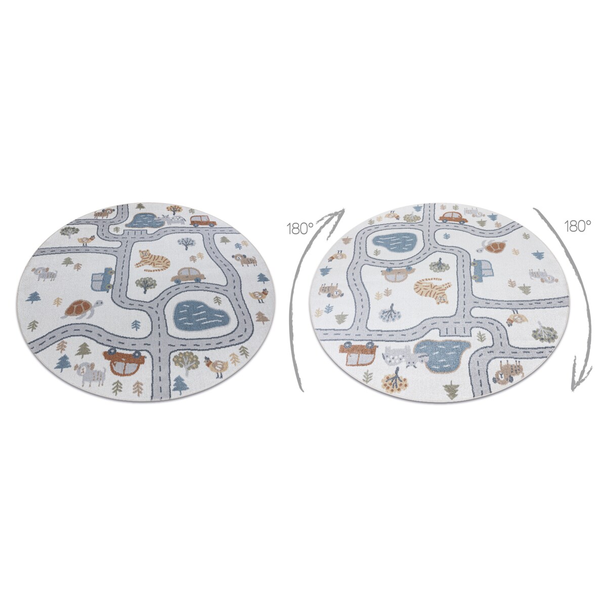 Dywan BONO 8283 koło Ulica, zwierzęta koło 200 cm