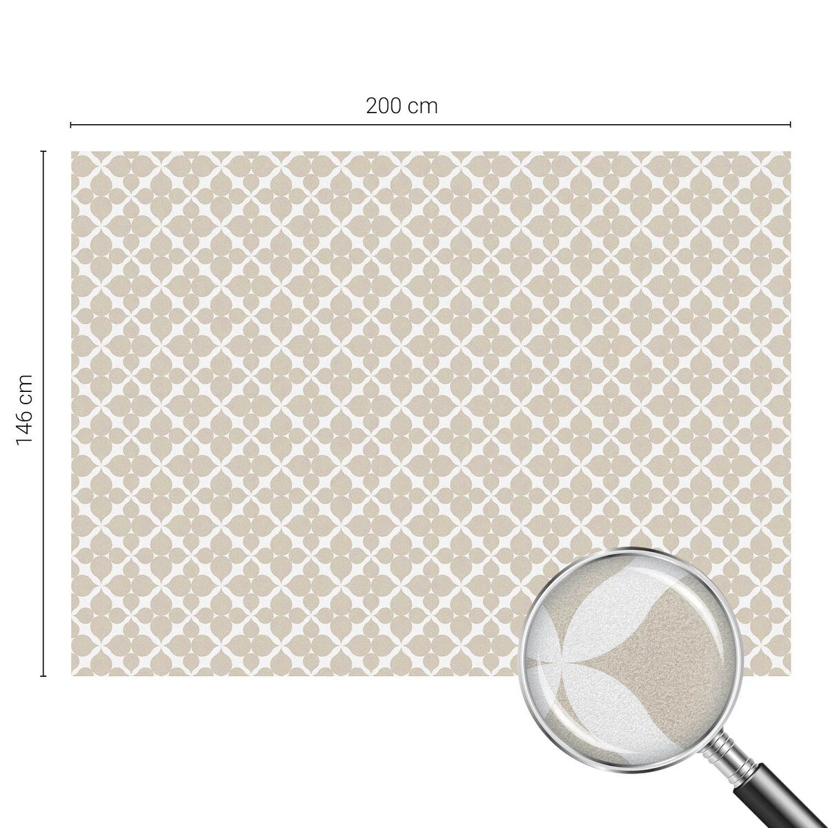 Naklejka okienna chroniąca prywatność - Abstrakcyjna harmonia geometria nowoczesna - 200x146 cm