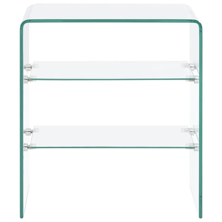 vidaXL Stolik kawowy, 50 x 40 x 56 cm, szkło hartowane