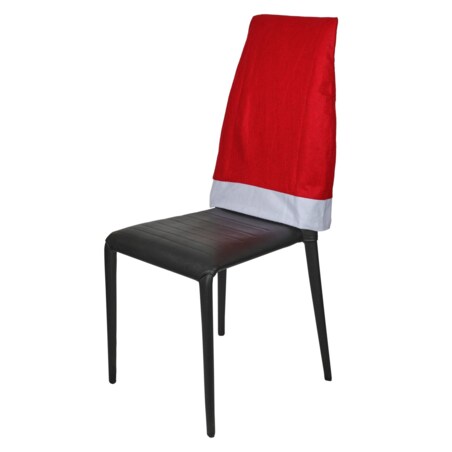 Świąteczny pokrowiec na krzesło, czapka Mikołaja, 50 x 120 cm