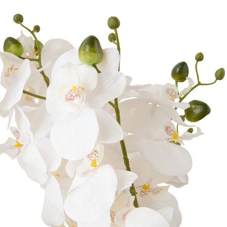 Sztuczny storczyk w złotej doniczce SANAE, wys. 65 cm