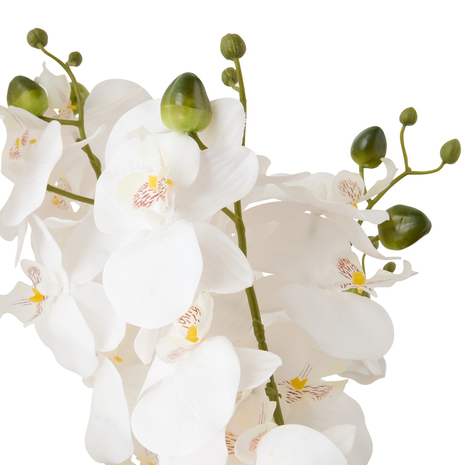 Sztuczny storczyk w złotej doniczce SANAE, wys. 65 cm