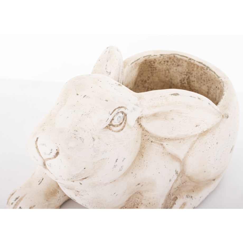 Osłonka ceramiczna 15x13x22 cm KRÓLIK kremowy