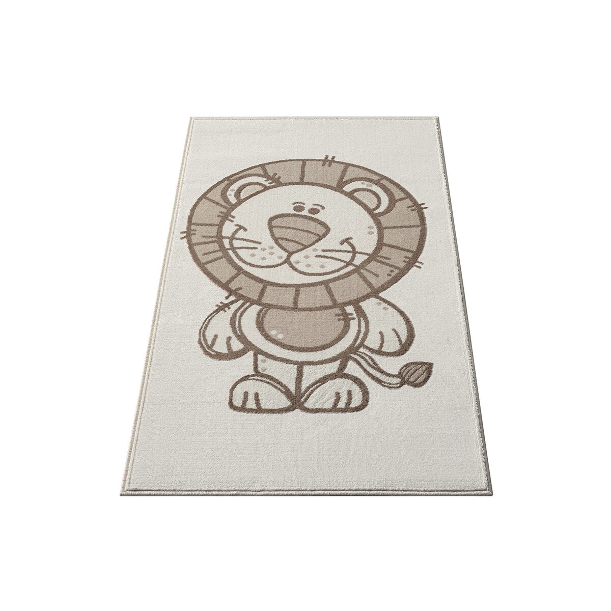 Dywan dziecięcy z uroczym motywem lwa Marva 7170 Krem Beż 160x230