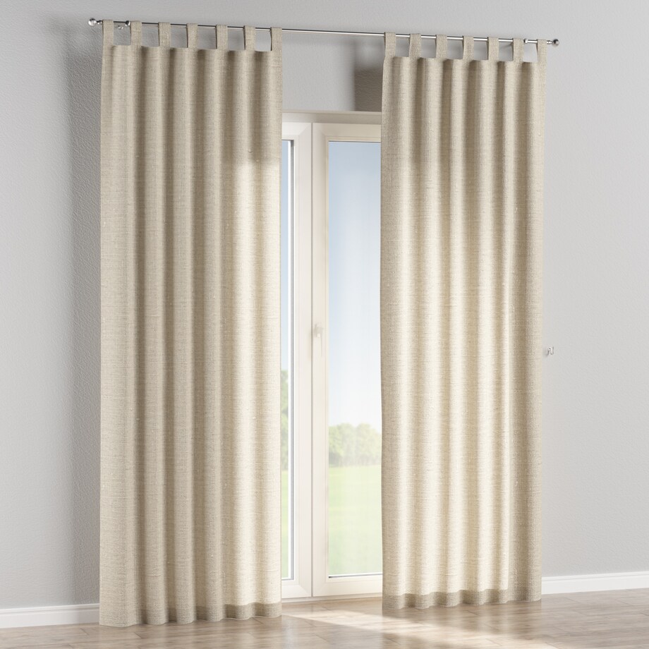 Zasłona na szelkach 1 szt. 130x245 lniany