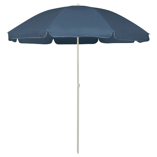 vidaXL Parasol plażowy, niebieski, 240 cm