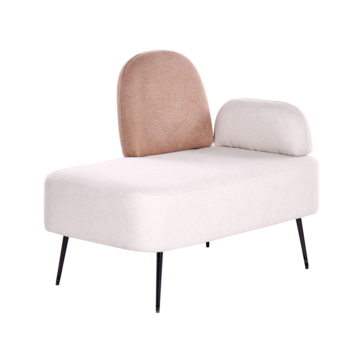 Szezlong prawostronny brązowy ARCEY