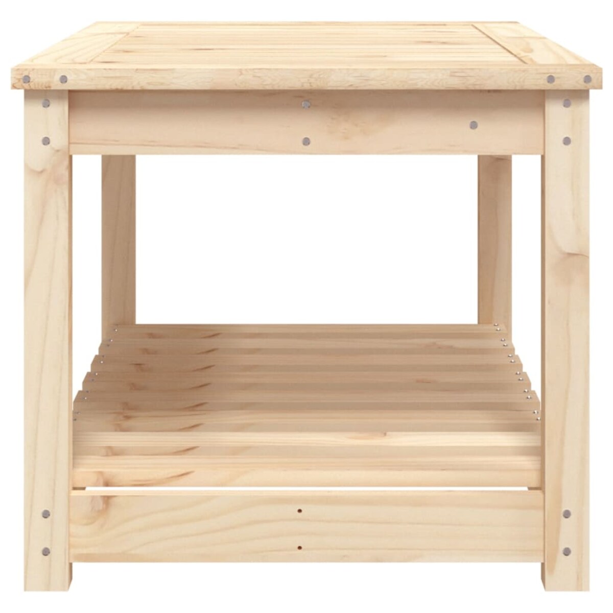 vidaXL Stolik ogrodowy, 82,5x50,5x45 cm, lite drewno sosnowe