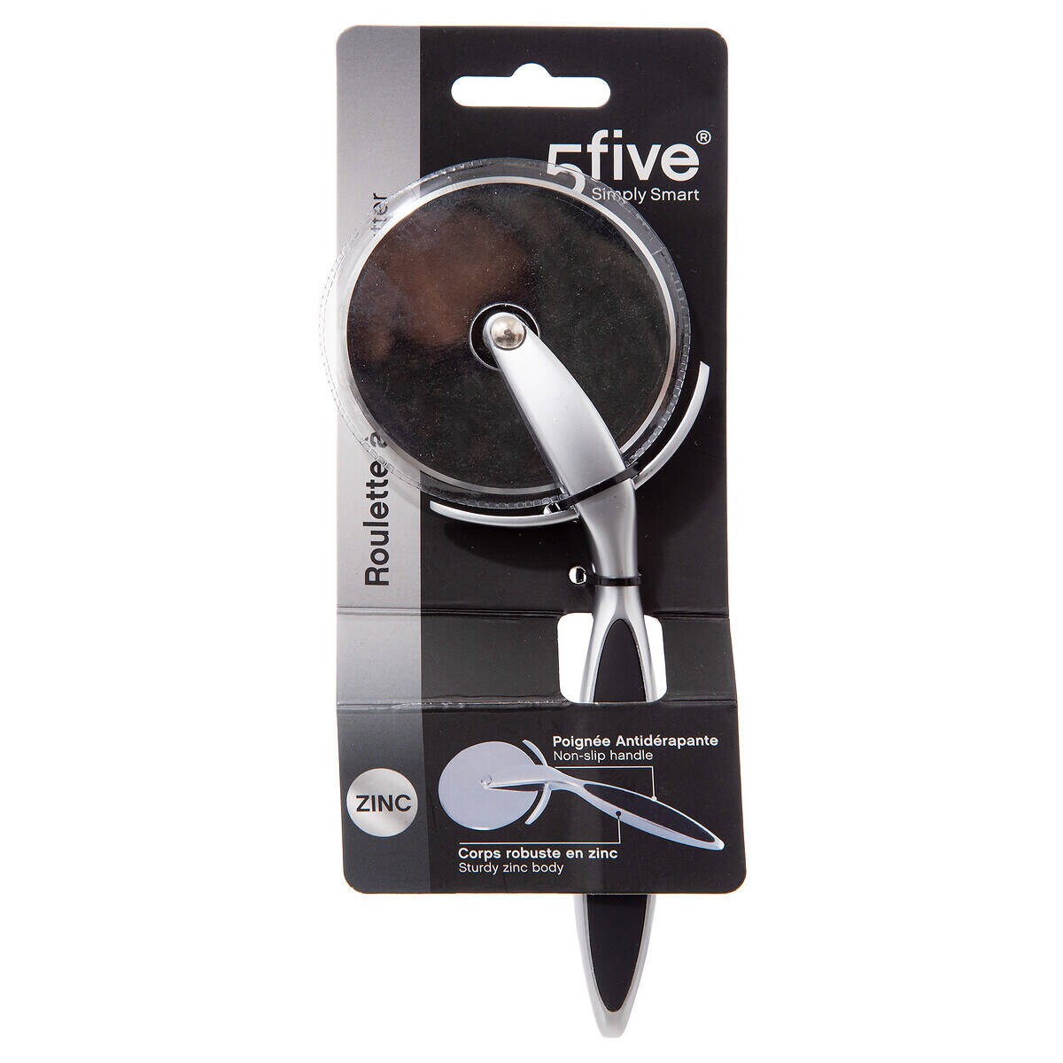 Nóż do pizzy, cyna, 18,5 cm