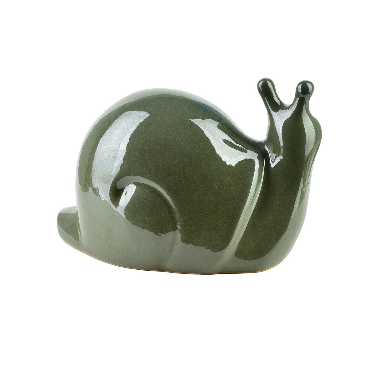 MAVE GREEN Figura ślimak ceramiczny 19x11x11cm