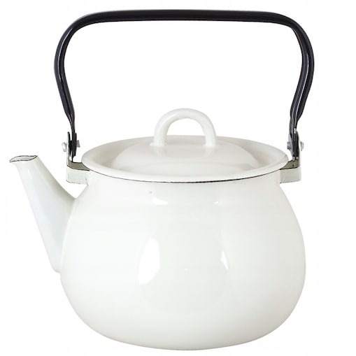 IMBRYK CZAJNIK DZBANEK EMALIOWANY NA GAZ INDUKCJA 2.5L BIAŁY TRADYCYJNY