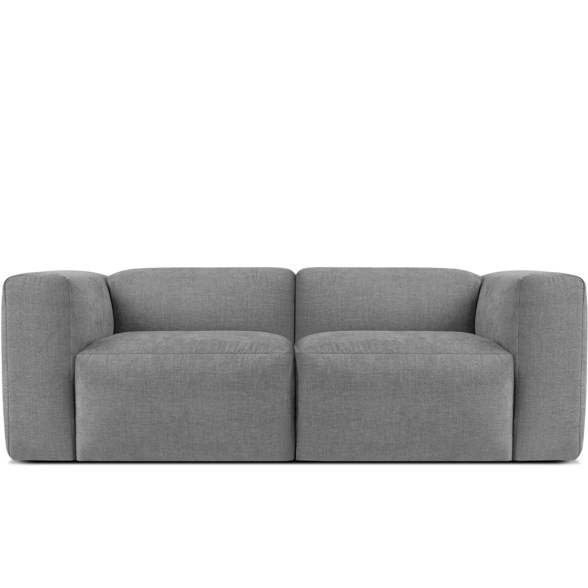 KONSIMO BUFFO 2-osobowa sofa z niezwykle miękkim i wygodnym siedziskiem, kolor jasny popielaty