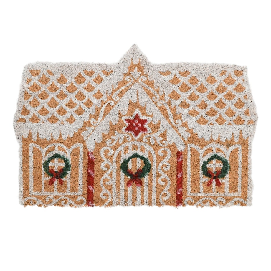 Wycieraczka wejściowa kokosowa Domek z Piernika 39x59x1,5 cm DOGRI