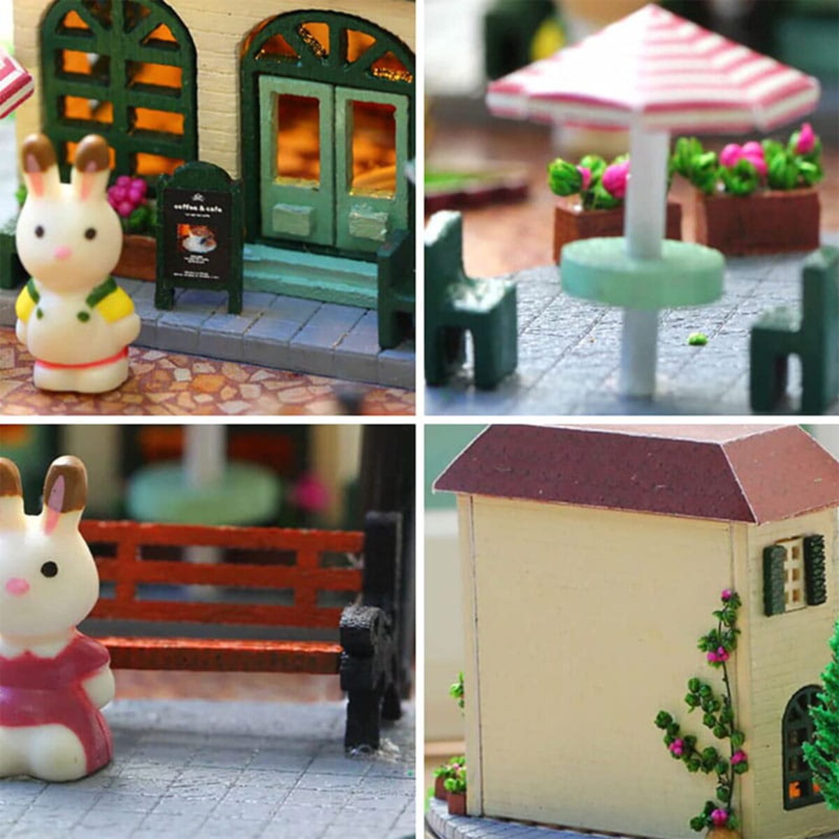 Miniaturowy domek DIY - Kawa pod wieżą Eiffla