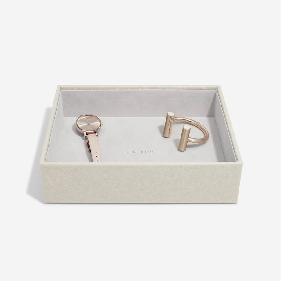 Szkatułka na biżuterię Stackers open classic jasnobeżowa