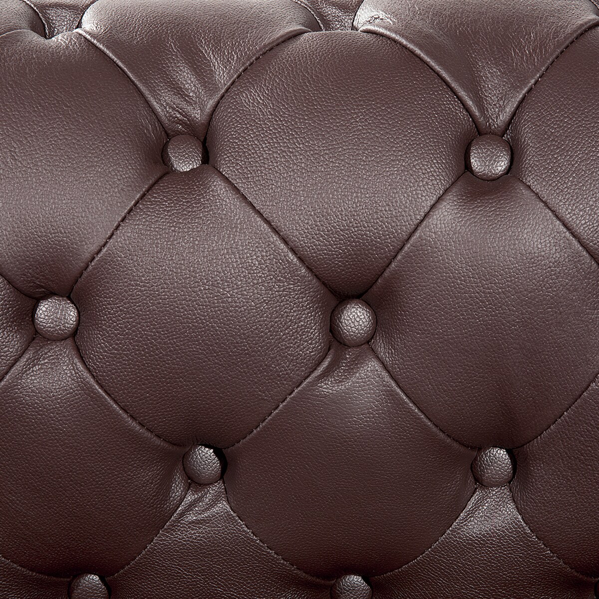Sofa dla 3 osób CHESTERFIELD Skóra naturalna Brązowy