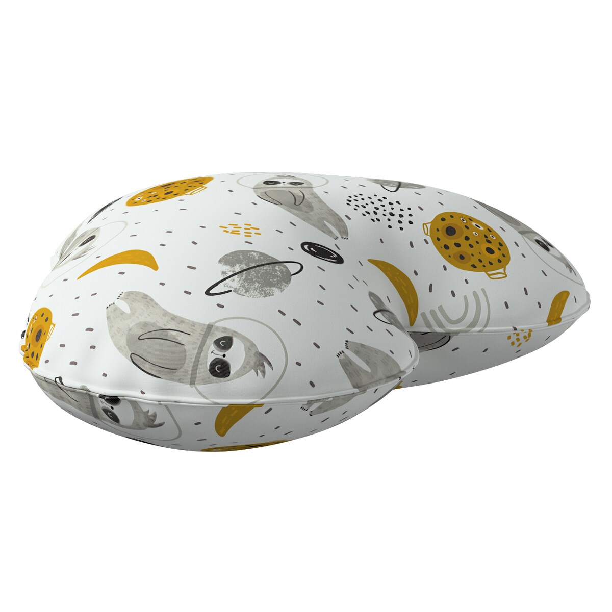 Poduszka Heart of Love, biało-szara, 45x15x45cm, Magic Collection