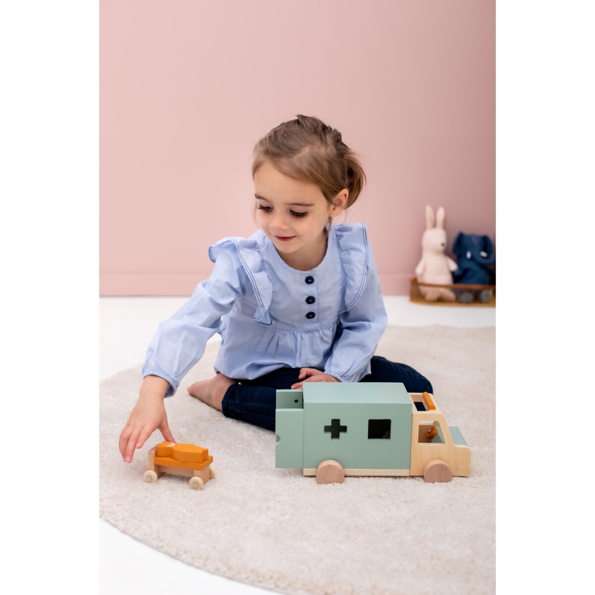 Drewniana Karetka Pogotowia Trixie Baby